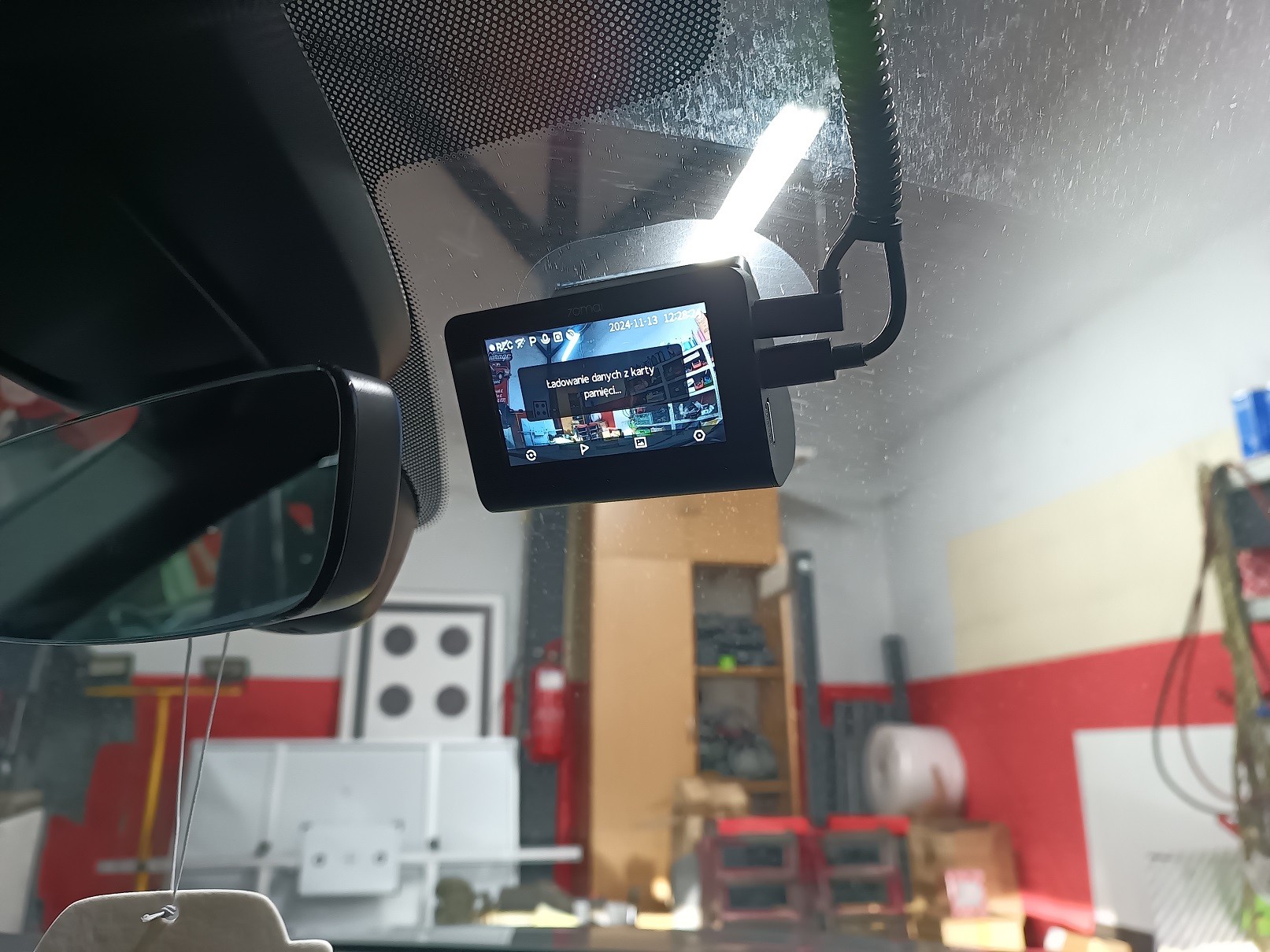 Wideorejestrator podczas pierwszego uruchomienia